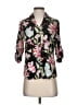 Express Floral Black 3/4 Sleeve Blouse Size XS - photo 1