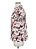 Karl Lagerfeld Paris 100% Polyester Floral White Short Sleeve Blouse Size S - photo 5
