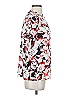 Karl Lagerfeld Paris 100% Polyester Floral White Short Sleeve Blouse Size S - photo 4