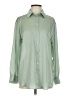 Zara Solid Green Long Sleeve Blouse Size XS - photo 1