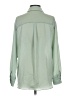 Zara Solid Green Long Sleeve Blouse Size XS - photo 2