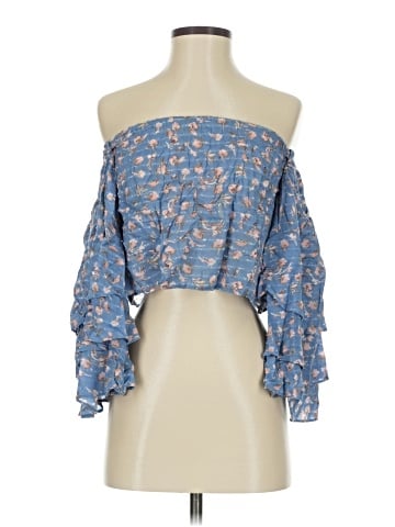 Blue Life 3/4 Sleeve Blouse (view 1)