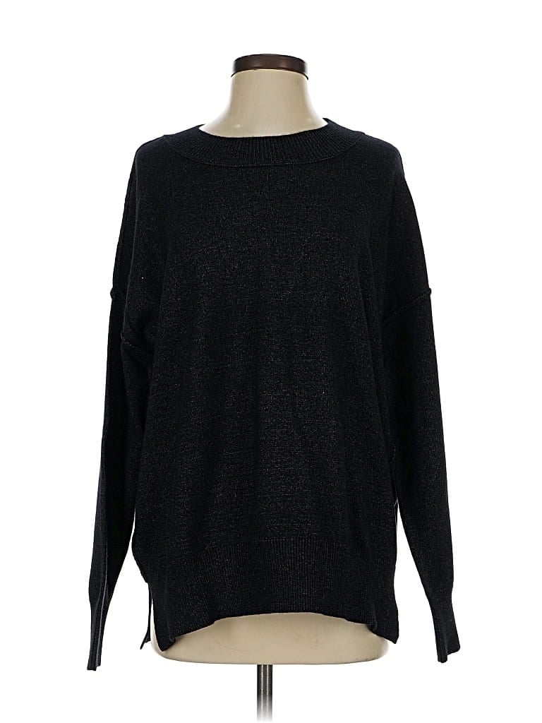 Pre-owned Peyton Jensen Pullover Sweater In Black