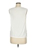 Unity 100% Viscose Ivory Sleeveless T-Shirt Size M - photo 2