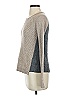 Rebecca Taylor Metallic Gray Pullover Sweater Size XS - photo 5