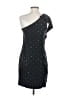 Madison Marcus 100% Silk Polka Dots Black Cocktail Dress Size S - photo 2