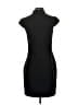 Aqua 100% Polyester Solid Black Casual Dress Size XS - photo 2