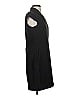 Aqua 100% Polyester Solid Black Casual Dress Size XS - photo 4