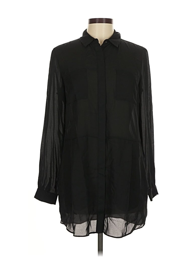 Pre-owned Conrad C Long Sleeve Blouse In Black