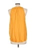Rose + Olive 100% Rayon Yellow Sleeveless Blouse Size L - photo 2