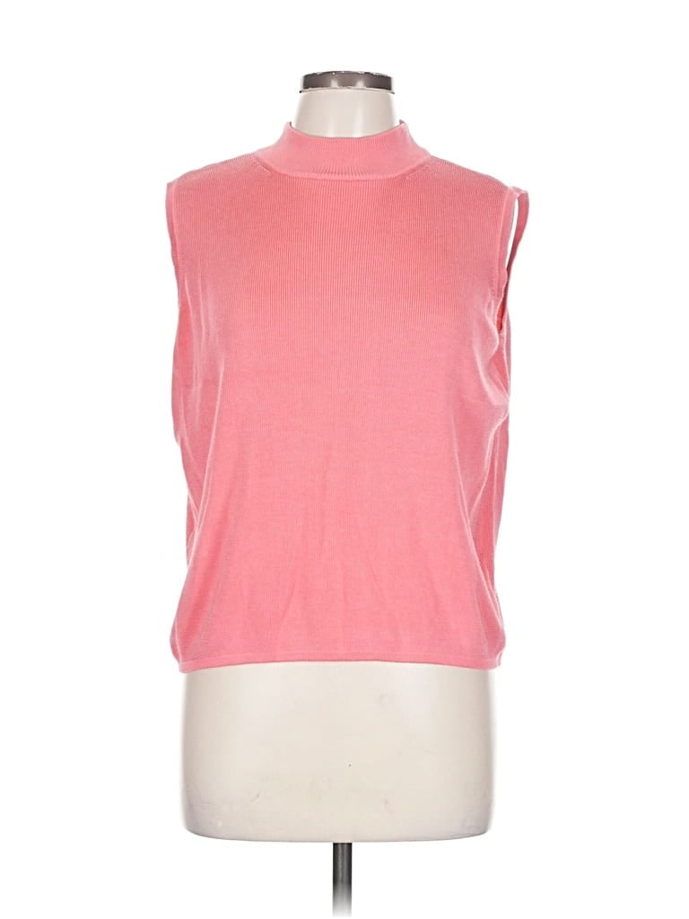 Pre-owned Preston & York Sweater Vest In Pink