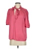 Paige 100% Polyester Pink 3/4 Sleeve Blouse Size S - photo 1