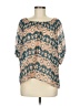 Doe & Rae 100% Polyester Teal Short Sleeve Blouse Size M - photo 1