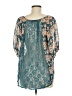 Doe & Rae 100% Polyester Teal Short Sleeve Blouse Size M - photo 2