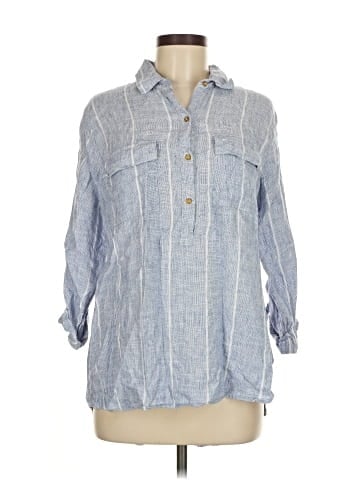 Ellen Tracy 3/4 Sleeve Button-Down Shirt (view 1)