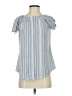Just Be... Blue Short Sleeve Blouse Size S - photo 1