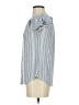 Just Be... Blue Short Sleeve Blouse Size S - photo 5