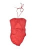 MICHAEL Michael Kors Solid Red One Piece Swimsuit Size 8 - photo 1