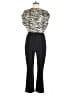 Express 100% Polyester Animal Print Black Jumpsuit Size M - photo 1