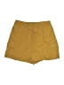 Madewell 100% Polyamide Solid Yellow Athletic Shorts Size S - photo 1