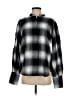 Banana Republic 100% Cotton Plaid Black Pullover Sweater Size S (tall) - photo 1