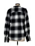 Banana Republic 100% Cotton Plaid Black Pullover Sweater Size S (tall) - photo 2