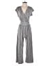 Caution to the Wind Metallic Silver Gray Jumpsuit Size XXS (estimated) - photo 1