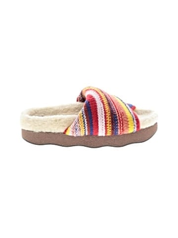 Chloé Knit Shearling Wavy Slide Sandals (view 1)