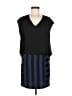 Sandro 100% Polyester Stripes Black Casual Dress Size Med (2) - photo 1