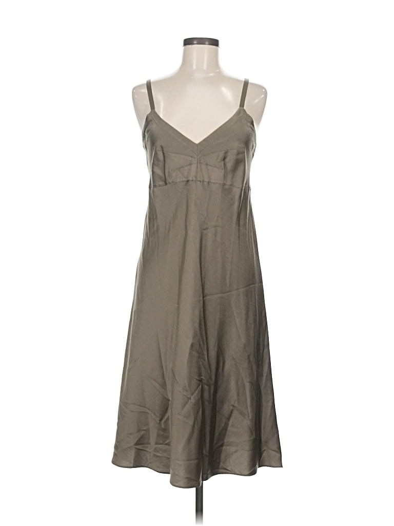 Pre-owned Margaret O'leary Casual Dress In Gray