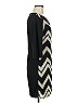 Robbie Bee 100% Polyester Chevron-herringbone Black Casual Dress Size 6 - photo 4