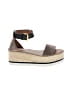 See By Chloé 100% Leather Brown Tan Wedges Size EU 40 - photo 1