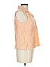 edward Orange Sleeveless Button-Down Shirt Size L - photo 4