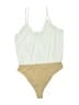 WAYF 100% Polyester Ivory White Bodysuit Size M - photo 2