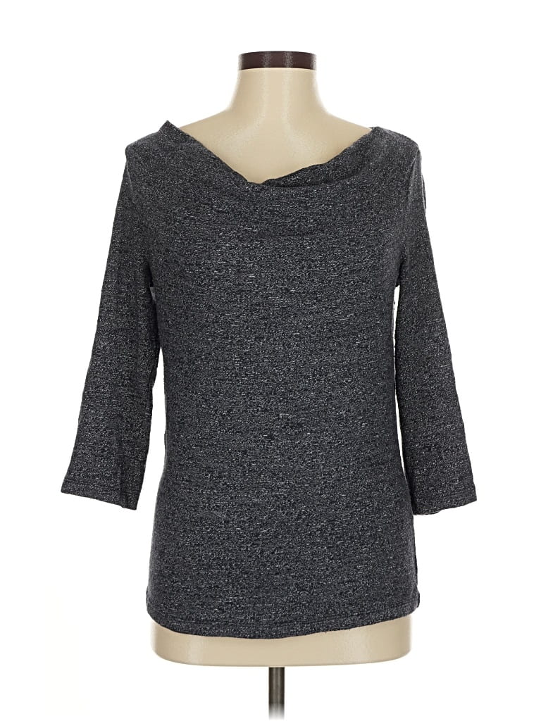 Pre-owned Three Dots Pullover Sweater In Gray