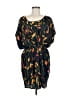 Bar III 100% Polyester Print Black Casual Dress Size M - photo 1