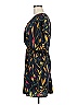 Bar III 100% Polyester Print Black Casual Dress Size M - photo 5
