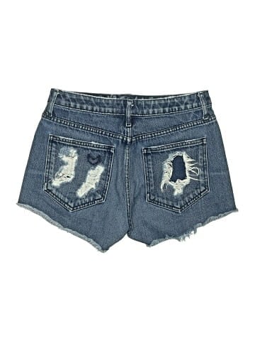 Mumu Blue Denim Shorts (view 2)