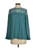 Just Fab 100% Polyester Teal Long Sleeve Blouse Size S - photo 1