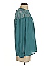 Just Fab 100% Polyester Teal Long Sleeve Blouse Size S - photo 4