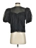 FRAME 100% Cotton Black Short Sleeve Blouse Size XS - photo 1