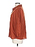 Daniel Rainn 100% Polyester Brown Orange 3/4 Sleeve Blouse Size L (estimated) - photo 5