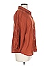Daniel Rainn 100% Polyester Brown Orange 3/4 Sleeve Blouse Size L (estimated) - photo 4