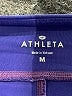 Athleta Color Block Purple Athletic Shorts Size M - photo 3