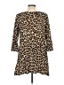 Chico's Animal Print Brown Casual Dress Size Med (1) - photo 2