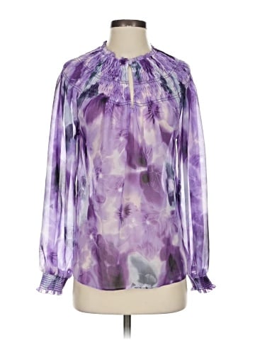 White House Black Market Long Sleeve Blouse (view 1)