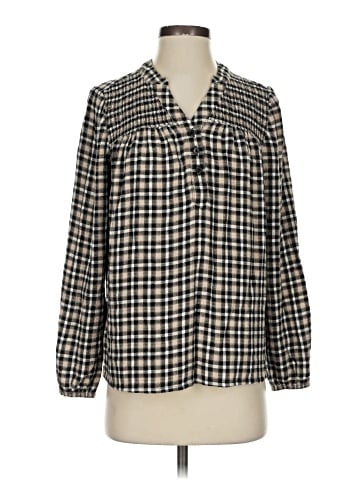 Denim & Co Long Sleeve Polo (view 1)