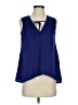 BCBGMAXAZRIA 100% Polyester Blue Sleeveless Blouse Size XXS - photo 1
