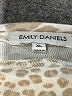 Emily Daniels Animal Print Ivory Turtleneck Sweater Size XL - photo 7