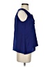 BCBGMAXAZRIA 100% Polyester Blue Sleeveless Blouse Size XXS - photo 4
